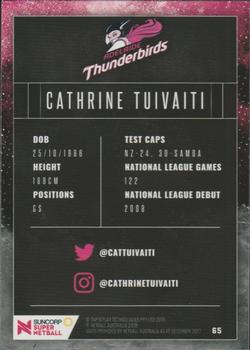 2018 Tap 'N' Play Suncorp Super Netball #65 Cathrine Tuivaiti Back